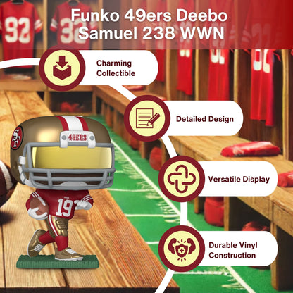 Deebo Samuel Funko Pop! NFL 49ers - Approx. 4" Collectible Vinyl Figure #238 in Window Display Box