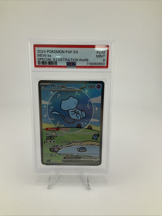 2024 POKEMON PAF EN-PALDEAN FATES SIR Bubble Mew #232 MEW EX PSA 9