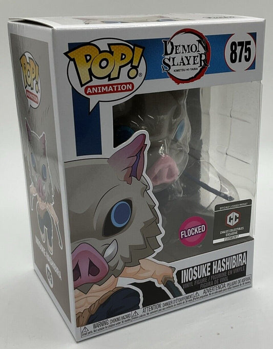 Funko Pop! Vinyl: Demon Slayer: Inosuke Hashibira #875 (Flocked)