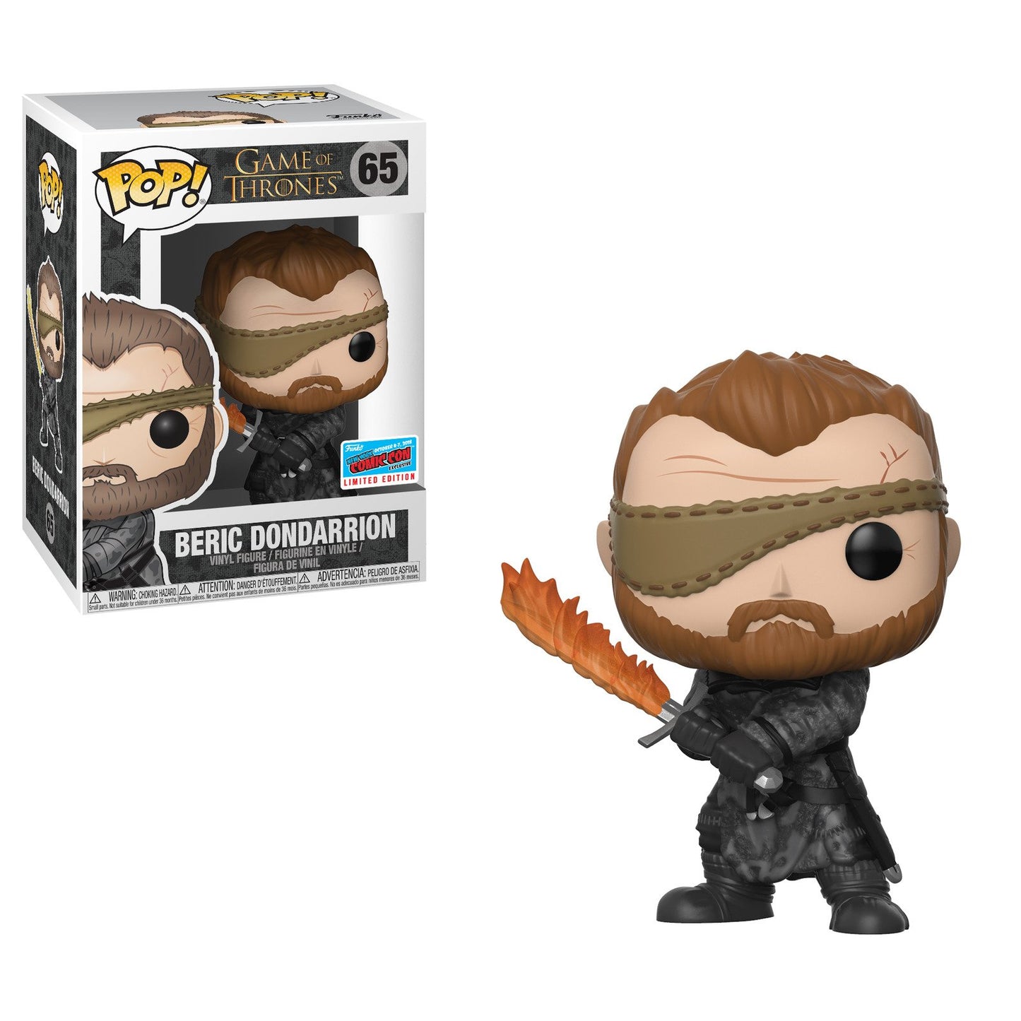 Funko Pop! Vinyl: Game of Thrones/Beric Dondarrion #65/Barnes and Noble New York