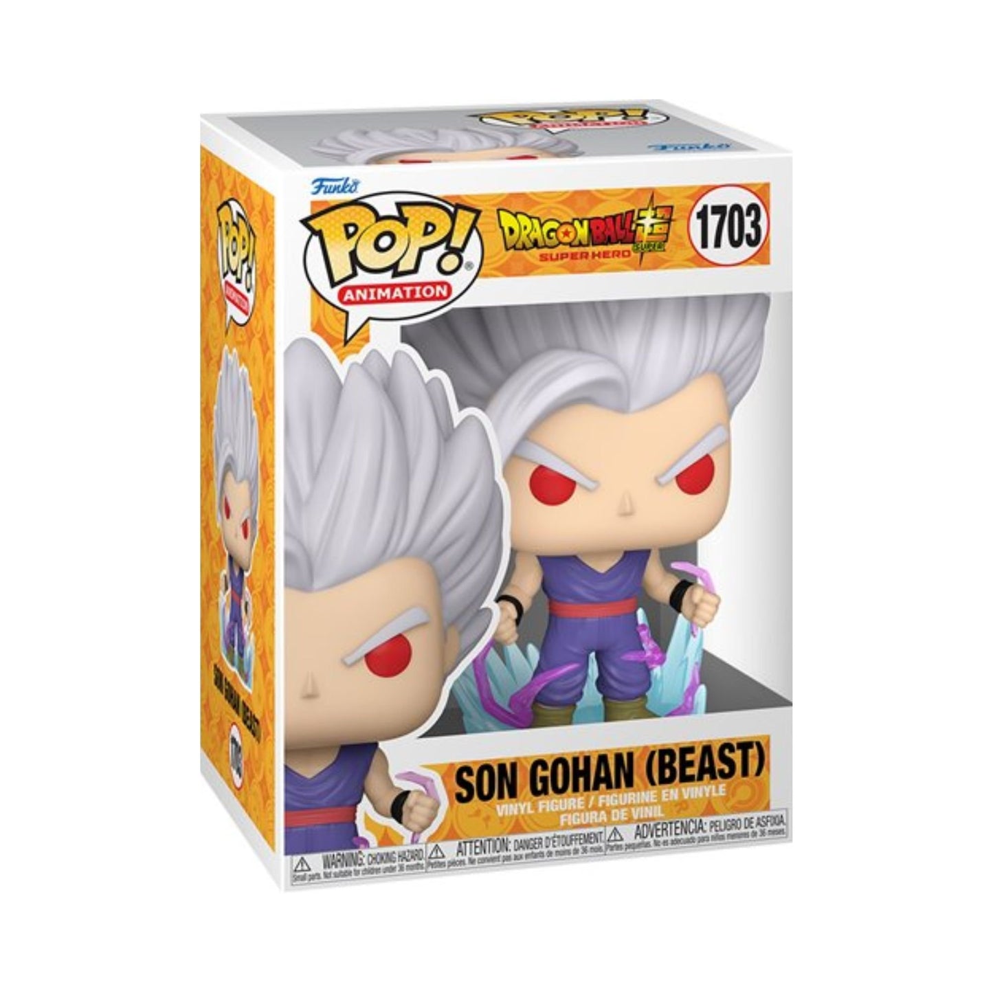 Son Gohan (Beast) Funko Pop! Animation: Dragon Ball Super Hero - Collectible Vinyl Figure #1703 with Window Display Box