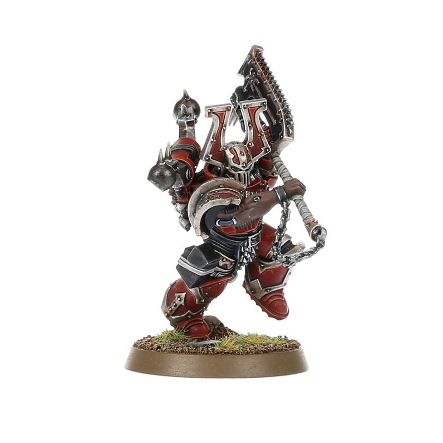 Warhammer 40,000 World Eaters Khorne Berzerkers – 10 Chaos Infantry Miniatures with Chain Weapons, Customisable Plastic Figures for Warhammer 40K