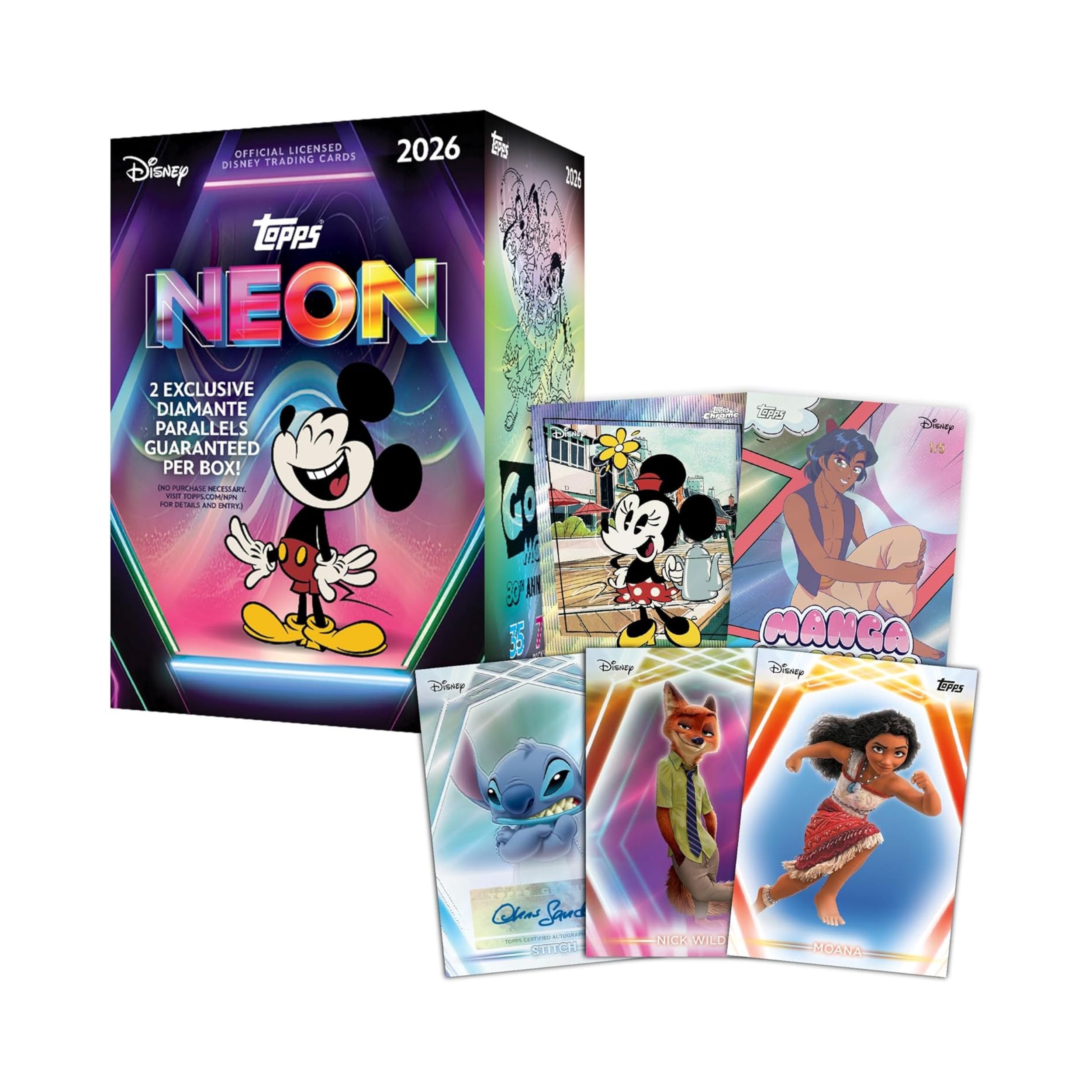 Topps Disney Neon Value Blaster Box 2026 Trading Cards TCG