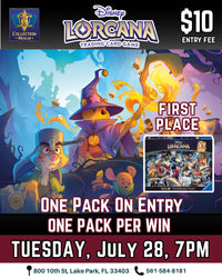 Disney Lorcana TCG Tournament – July 28, 2026 (Tuesday 7:00 PM)