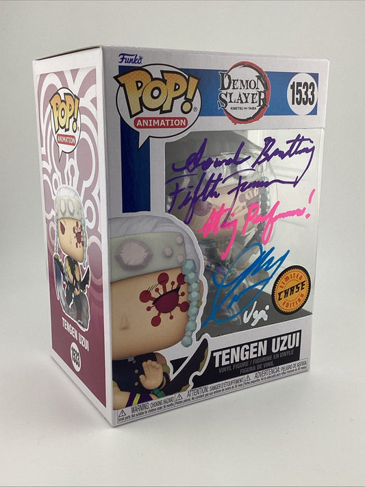 Funko Pop! Demon Slayer -Tengen Uzui CHASE - Signed By Ray Chase *JSA* #1533