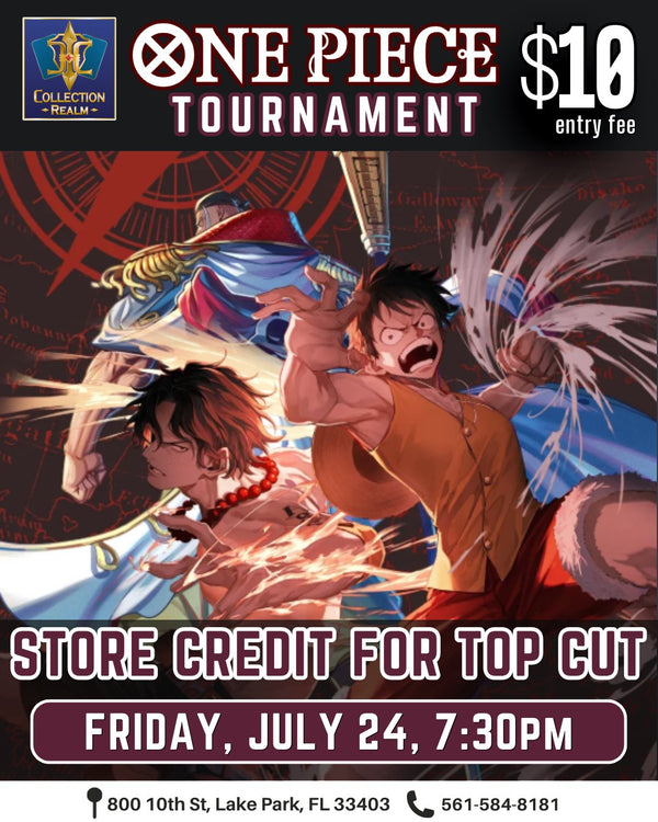 One Piece Card Game Tournament – July 24, 2026 (Friday 7:30 PM)
