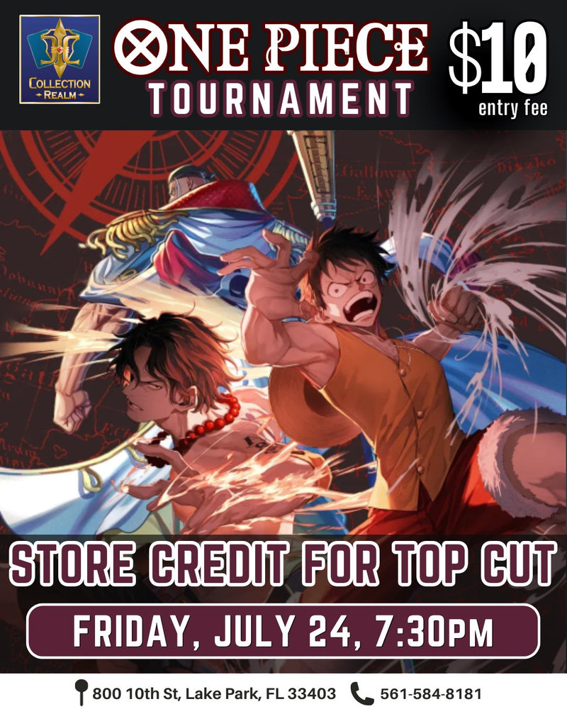 One Piece Card Game Tournament – July 24, 2026 (Friday 7:30 PM)