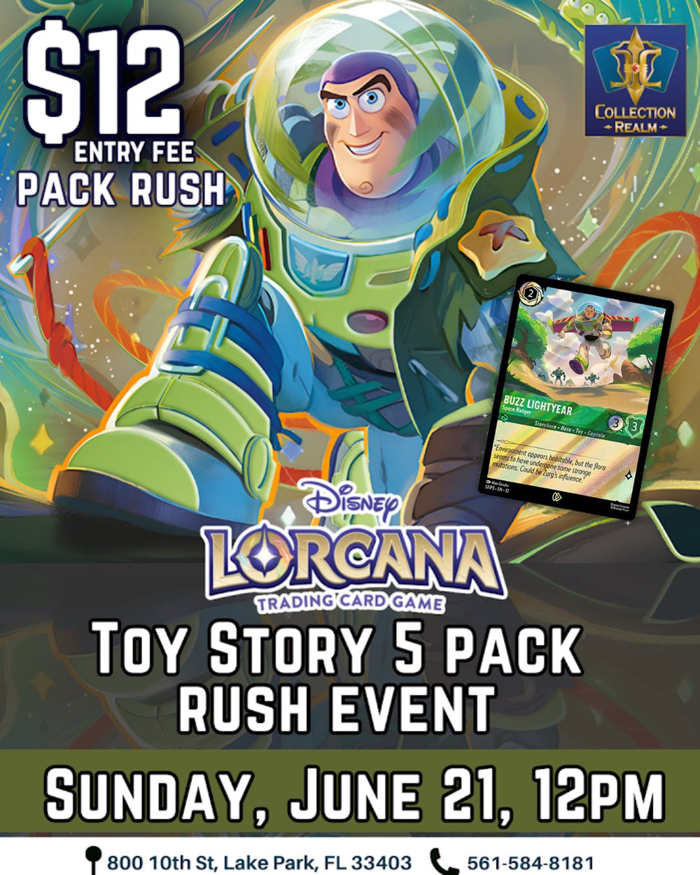 Disney Lorcana TCG Tournament – June 21, 2026 (Sunday 12PM)