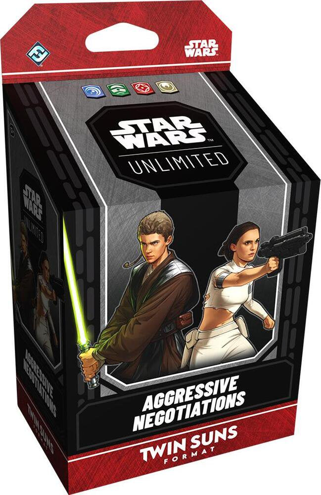 Star Wars Unlimited: Twin Suns – Aggressive Negotiations Card Game Format | Multiplayer Strategy Tabletop Trading Card Game (TCG) | Collectible Trading Cards Hobby Set