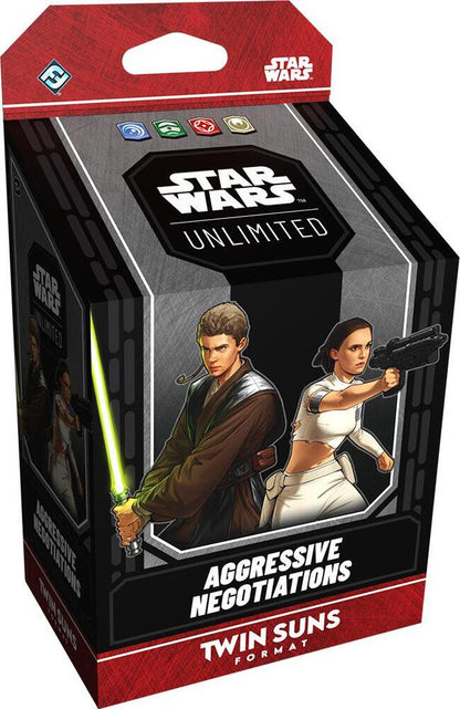 Star Wars Unlimited: Twin Suns – Aggressive Negotiations Card Game Format | Multiplayer Strategy Tabletop Trading Card Game (TCG) | Collectible Trading Cards Hobby Set