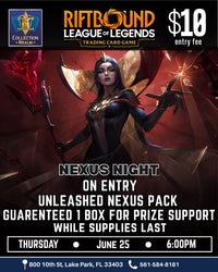 Riftbound League of Legends TCG Nexus Night Tournament – June 25, 2026 (Thursday 6:00 PM)