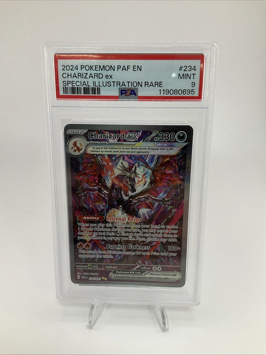 2024 POKEMON PAF EN-PALDEAN FATES SPECIAL ILLUSTRATION RARE CHARIZARD EX PSA 9