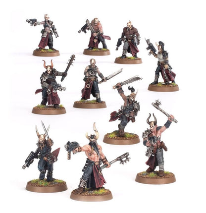 Warhammer 40K Combat Patrol Chaos Space Marines Army Box Set – 26 Multipart Miniatures Including Master of Possession, Possessed, Chaos Marines & Cultists – Warhammer 40,000 Miniatures