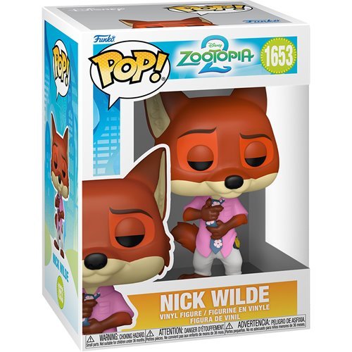Nick Wilde #1653 Funko Pop! Zootopia 2 - Approx. 3 3/4" Collectible Vinyl Figure Bundled with Display Box Protector Case - Estimated Arrival: Oct. 2025 (PRE-SALE)