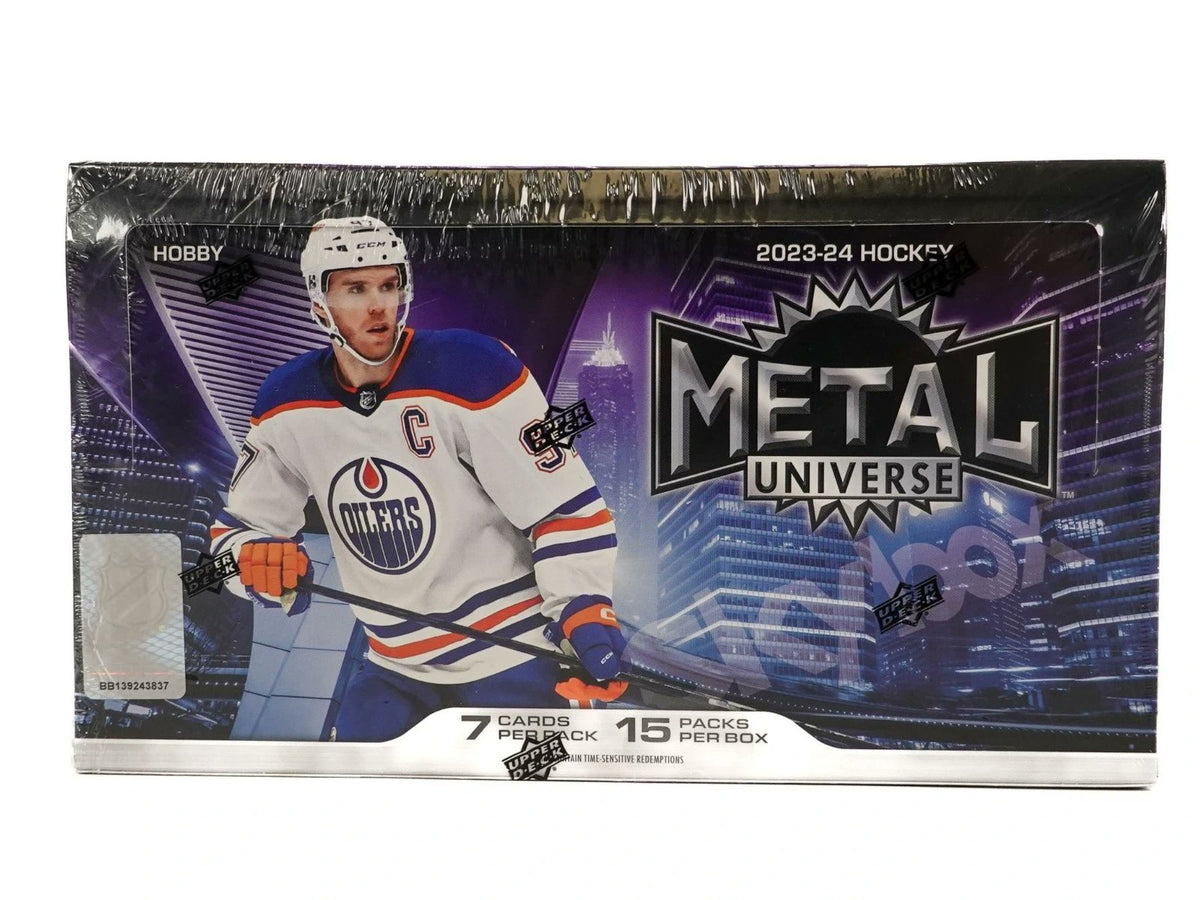 2023/24 Upper Deck Skybox Metal Universe Hockey Hobby Box – NHL Trading Cards, Hockey Card Collecting, Sports Collectibles