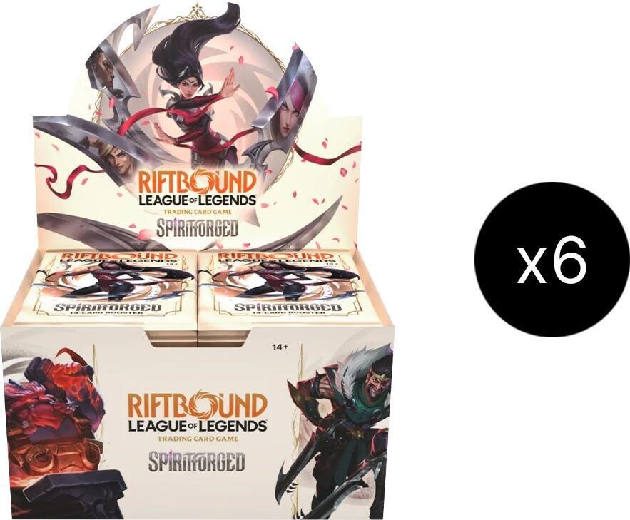 Riftbound LOL TCG SpiritForged Booster Box Case Collectible Card Game COLLECTION REALM Riftbound LOL TCG SpiritForged Booster Box Case Collectible Card Game COLLECTION REALM