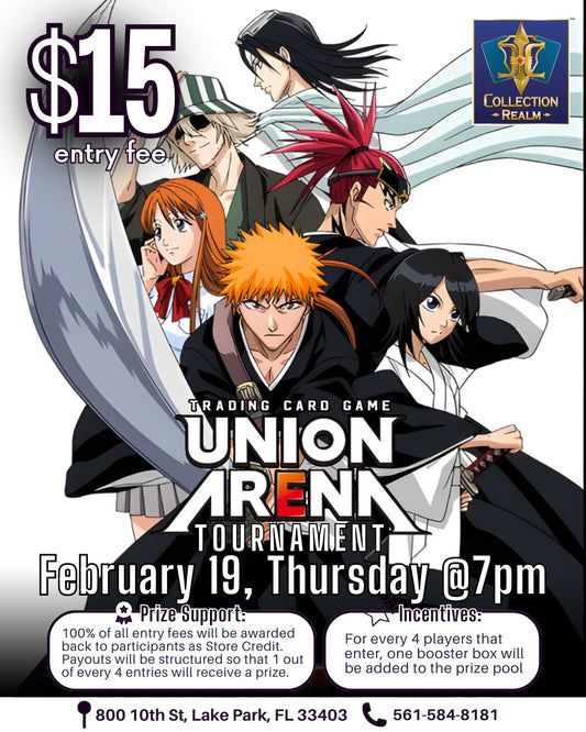 Union Arena Trading Card Game Tournament – Feb 19 (Thu) 7:00 PM