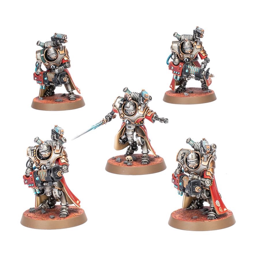 Warhammer 40,000 Adeptus Mechanicus Hastarii – 5 Plastic Miniatures, Build Exterminators or Fusiliers, Adeptus Mechanicus Heavy Weapons Squad for Warhammer 40K (PRE-ORDER)