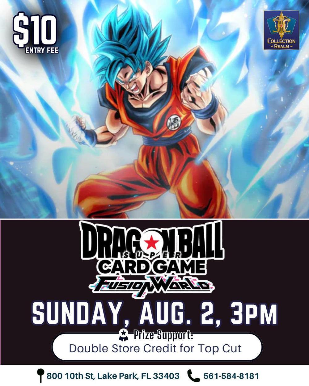 Dragon Ball Super Card Game Fusion World Tournament – August 2, 2026 (Sunday 3:00 PM)