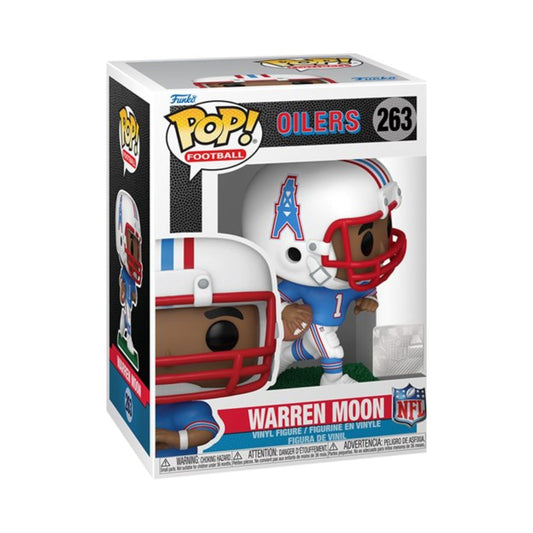 Warren Moon Funko Pop! Football: NLF Legends Oilers - Approx. 3 3/4" Collectible Vinyl Figure #263 with Window Display Box