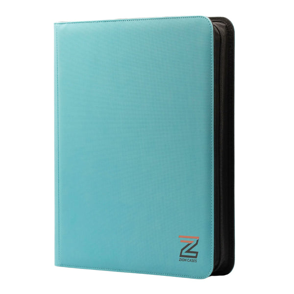 Zion Cases turquoise 9 pocket toploader trading card binder