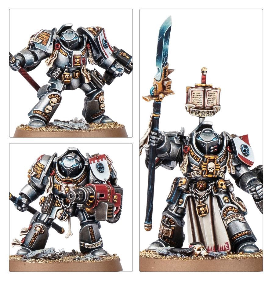 Warhammer 40K Combat Patrol Grey Knights Army Set – 17 Miniatures Including Castellan Crowe, Strike Squad, Brotherhood Terminators & Venerable Dreadnought
