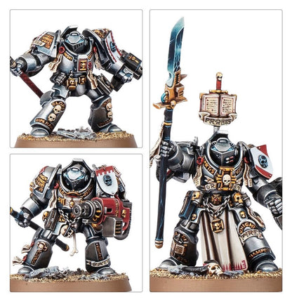 Warhammer 40K Combat Patrol Grey Knights Army Set – 17 Miniatures Including Castellan Crowe, Strike Squad, Brotherhood Terminators & Venerable Dreadnought