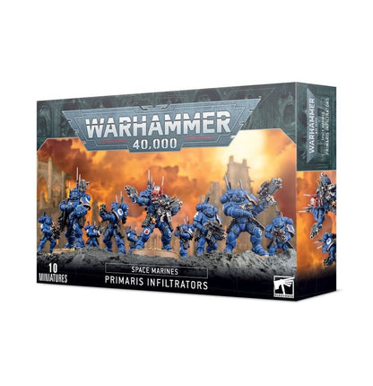 Warhammer 40,000 Space Marines Primaris Infiltrators Squad (10 Models) | Infiltrators or Incursors Kit | Phobos Armour Elite Stealth Infantry Miniatures Set