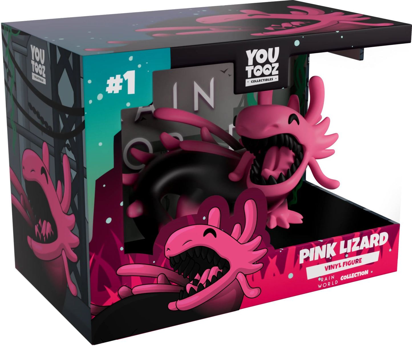 Pink Lizard Youtooz Rain World Collection - Approx. 3" Collectible Vinyl Figure #1 with Window Display Box (PRE-ORDER)