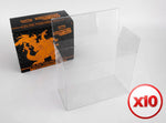 Pokémon Elite Trainer Box Protective Vinyl Display Case by Collection Realm – Soft Case 10-Pack for Booster Boxes, Dustproof, UV & Moisture Resistant