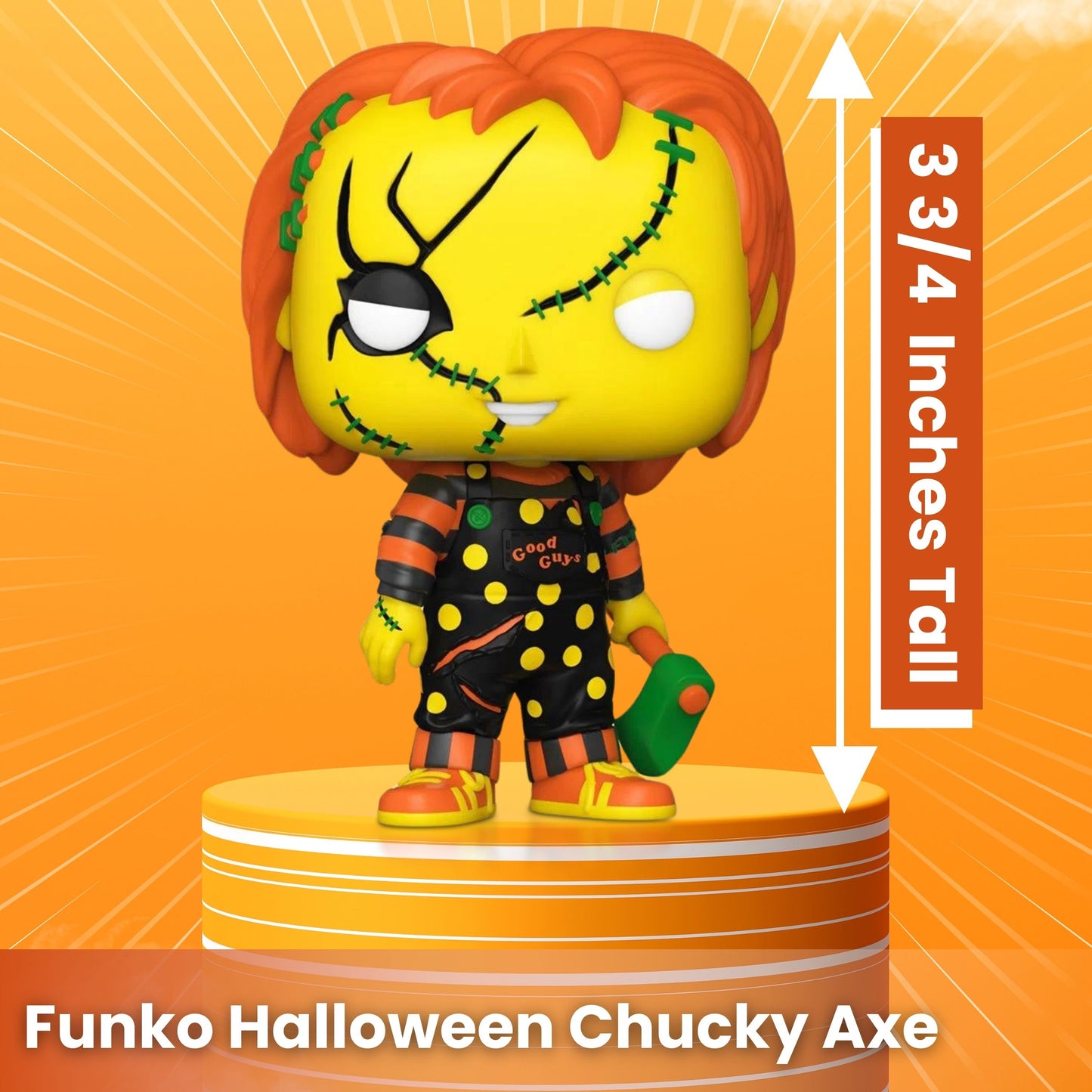 Chucky with Axe Funko Pop! Halloween Movies - Horror Vinyl Figure #1249 with Display Box Protector Case