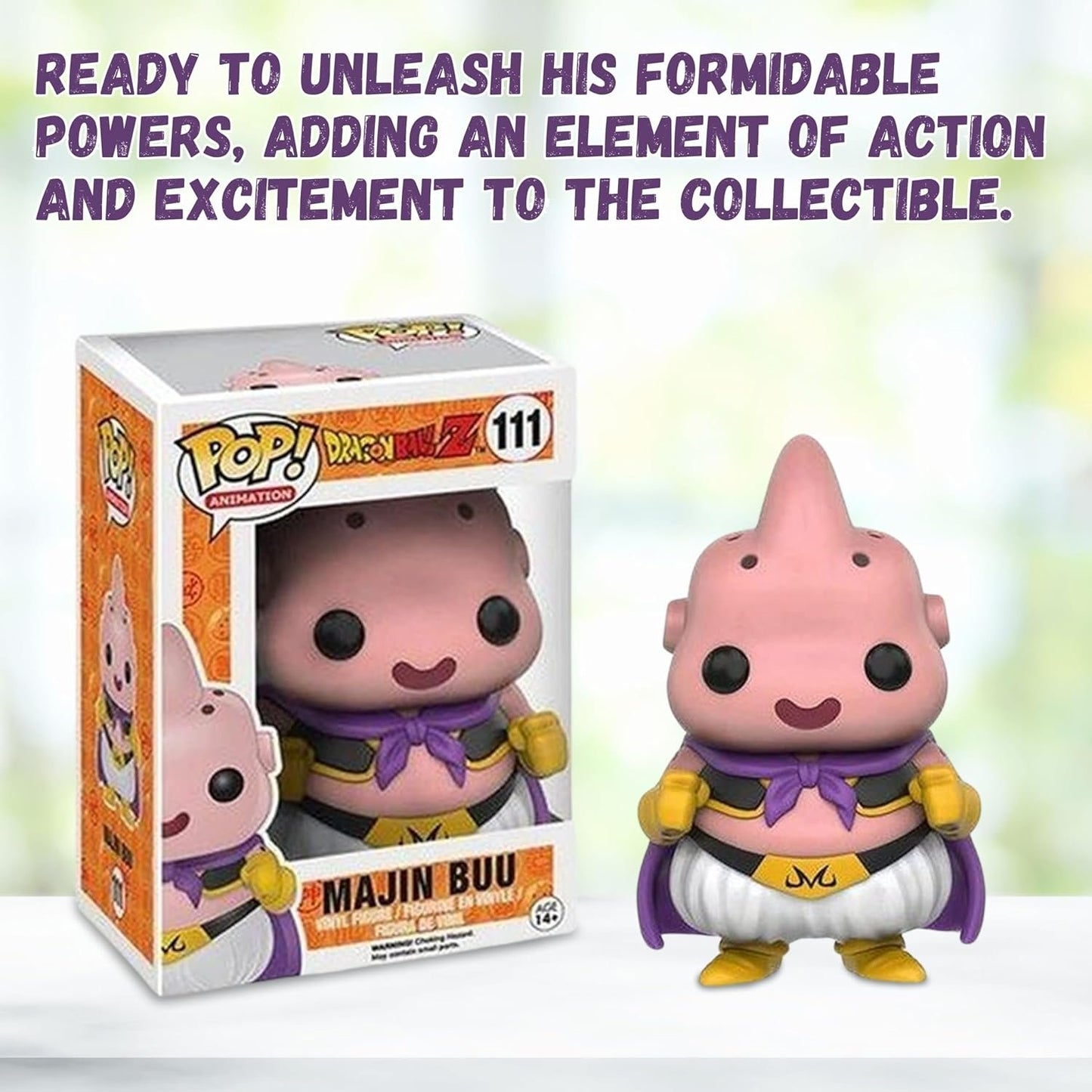 Majin Buu Funko Pop! Animation Dragon Ball Z - Vinyl Figure # 111 with Display Box Protector Case