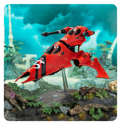 Warhammer 40,000 Aeldari Vyper / Starfang Plastic Model Kit – Customizable Fast Attack Skimmer Vehicle with Weapon Options, Transfer Sheet & Citadel Base