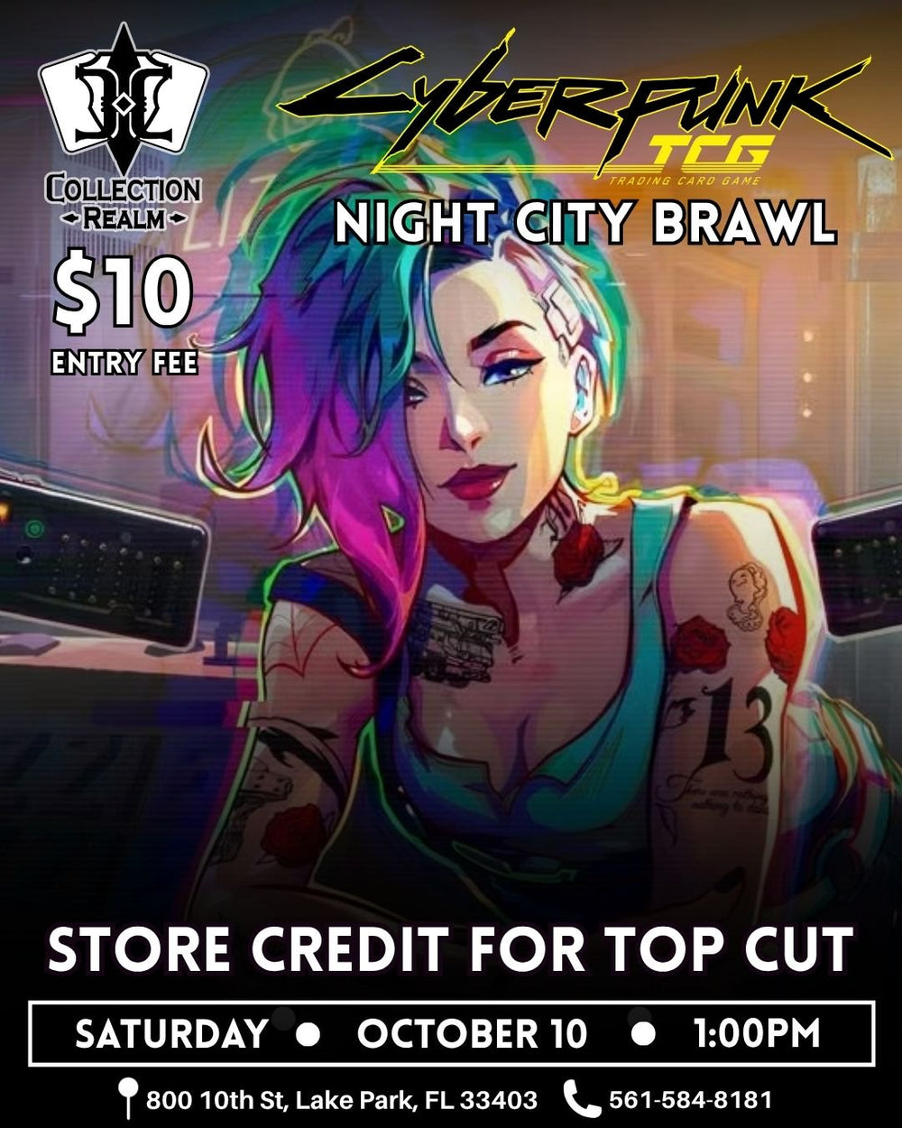Cyberpunk TCG Night City Brawl – October 10, 2026 (Saturday 1:00 PM)