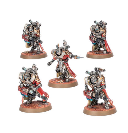 Warhammer 40,000 Adeptus Mechanicus Hastarii – 5 Plastic Miniatures, Build Exterminators or Fusiliers, Adeptus Mechanicus Heavy Weapons Squad for Warhammer 40K (PRE-ORDER)