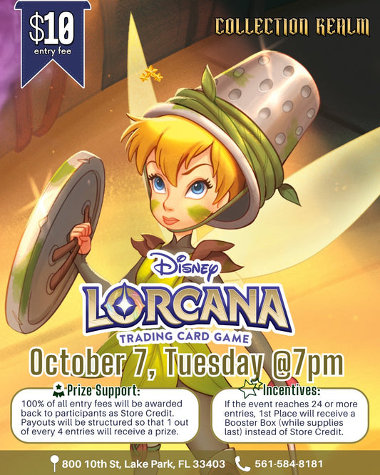 Disney Lorcana TCG Tournament – Tuesday, October 7, 2025 at 7:00 PM