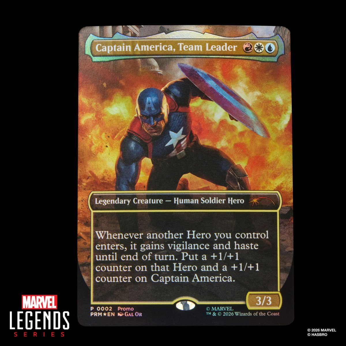 Marvel Legends Series Captain America Avengers: Twilight 6-Inch Action Figure with Shield, Accessories and Exclusive Foil Magic: The Gathering Card, Collectible Figure (PREORDER - Release Date October 2026)
