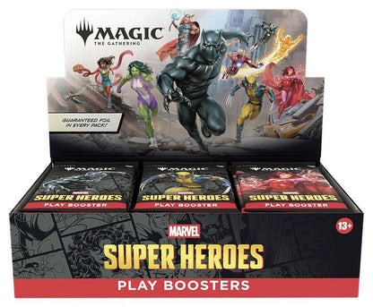 Magic: The Gathering | Marvel Super Heroes Play Booster Box (30 Packs) COLLECTION REALM Magic: The Gathering | Marvel Super Heroes Play Booster Box (30 Packs) COLLECTION REALM