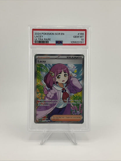 Pokémon TCG: Lacey Ultra Rare -Stellar Miracle Crown PSA 10