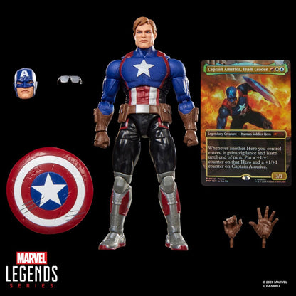 Marvel Legends Series Captain America Avengers: Twilight 6-Inch Action Figure with Shield, Accessories and Exclusive Foil Magic: The Gathering Card, Collectible Figure (PREORDER - Release Date October 2026)