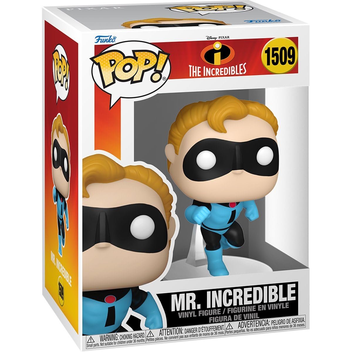 Mr. Incredible Funko Pop! The Incredibles 20th Anniversary - Approx. 4 1/2" Collectible Vinyl Figure #1509 with Display Box Protector Case