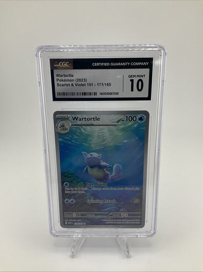 CGC 10 Wartortle Scarlet & Violet 151 171/165 Illustration Rare Pokemon Card