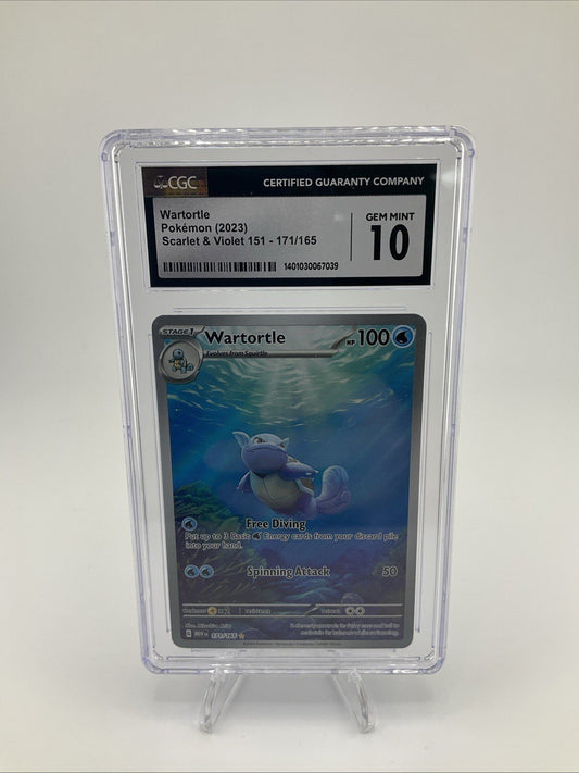 CGC 10 Wartortle Scarlet & Violet 151 171/165 Illustration Rare Pokemon Card