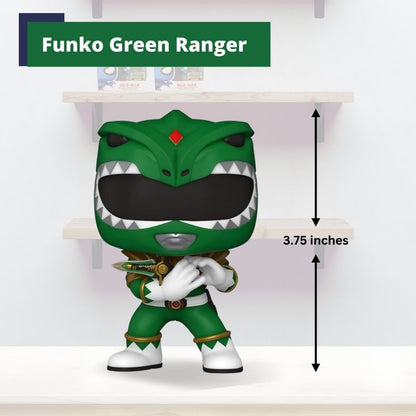 Green Ranger Funko Pop! TV Power Rangers - Vinyl Figure #1376 with Display Box Protector Case