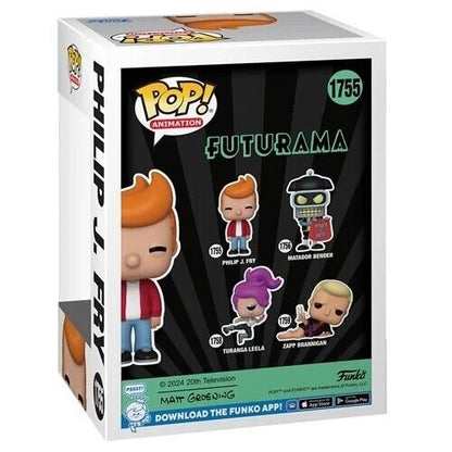 Philip J. Fry Funko Pop! Animation Futurama - Approx. 4 1/2" Collectible Vinyl Figure #1755 with Display Box Protector Case