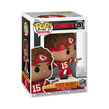 Patrick Mahomes II NFL Kansas City Funko Pop! Football Chiefs - Vinyl Figure 251 with Display Box Protector Case