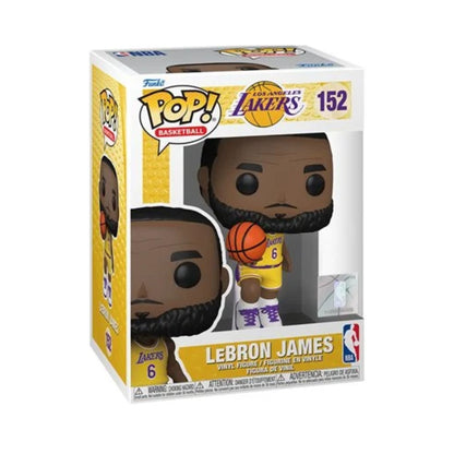 LeBron James Funko Pop! NBA Basketball Los Angeles Lakers - Approx. 3 3/4" Collectible Vinyl Figure #152 with Display Box Protector Case