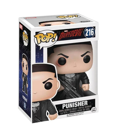 Punisher Funko Pop! Mavel Daredevil - Vinyl Bobble-Head Figure # 216 with Display Box Protector Case