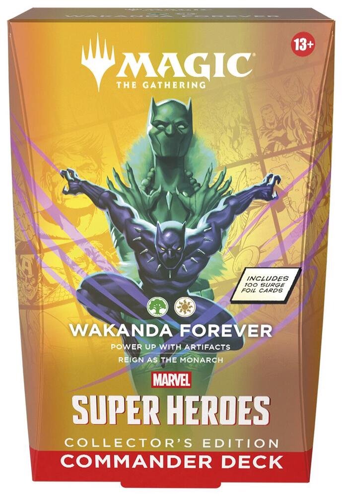 MTG Marvel Super Heroes Wakanda Forever CE Commander Deck - Ready-to-Play 100-Card Surge Foil Magic: The Gathering Deck for Collectors & Multiplayer (PRE-ORDER JUNE 26, 2026)