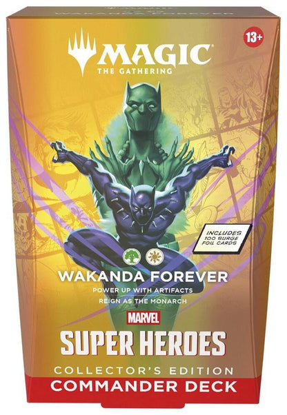 MTG Marvel Super Heroes Wakanda Forever CE Commander Deck - Ready-to-Play 100-Card Surge Foil Magic: The Gathering Deck for Collectors & Multiplayer (PRE-ORDER JUNE 26, 2026)